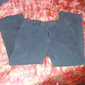 Vintage Dark Gray Suede Pants